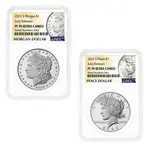 Default 2025-S Morgan and Peace Silver Dollar Proof 2-Coin Set NGC PF 70 ER (Morgan/Peace)