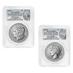Default 2025-S Morgan and Peace Silver Dollar Reverse Proof 2-Coin Set PCGS PF 70 FS (Morgan/Peace)