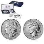 Default 2025-S Morgan and Peace Silver Dollar Reverse Proof 2-Coin Set (w/Box & COA)