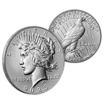 2025-S Morgan and Peace Silver Dollar Reverse Proof 2-Coin Set (w/Box & COA)
