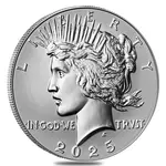2025-S Morgan and Peace Silver Dollar Reverse Proof 2-Coin Set (w/Box & COA)