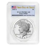 Default 2025-S Peace Silver Dollar Proof Coin PCGS PF 70 FDOI