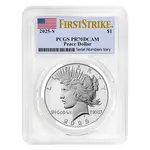 2025-S Peace Silver Dollar Proof Coin PCGS PF 70 FS
