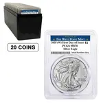 2025 (W) 1 oz Silver American Eagle PCGS MS 70 FDOI West Point