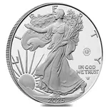 2025-W Laser Beam Privy 1 oz Proof Silver American Eagle (w/Box & COA)