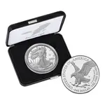 2025-W Laser Beam Privy 1 oz Proof Silver American Eagle (w/Box & COA)