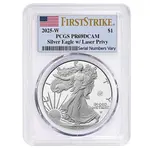 Default 2025-W Laser Engraved Privy 1 oz Proof Silver American Eagle PCGS PF 69 FS