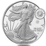 2025-W Laser Engraved Privy 1 oz Proof Silver American Eagle PCGS PF 70 AR