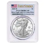 Default 2025-W US Army Privy 1 oz Proof Silver American Eagle PCGS PF 69 FS