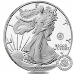 Default 2025-W US Army Privy 1 oz Proof Silver American Eagle (w/Box & COA)