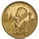 2025-W US Mint 1/2 oz DC Comics Batman Proof Gold Coin (w/Box & COA)