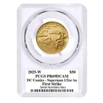 2025-W US Mint 1/2 oz DC Comics Superman Proof Gold Coin PCGS PF 69 FS (Superhero)