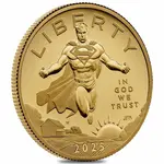 2025-W US Mint 1/2 oz DC Comics Superman Proof Gold Coin (w/Box & COA)
