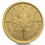 Default 2026 1/2 oz Canadian Gold Maple Leaf $20 Coin BU (Sealed)