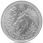 Default 2026 1 oz Elemetal Year of The Horse Silver Round .999 Fine