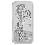 2026 1 oz Perth Mint Lunar Horse Silver Rectangular Coin Bar .9999 Fine