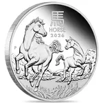 2026 1 oz Proof Silver Lunar Horse Coin Australian Perth Mint