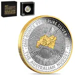 Default 2026 1 oz Silver Australian Nugget 40th Ann. Proof Gilded Coin Perth Mint