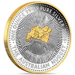 2026 1 oz Silver Australian Nugget 40th Ann. Proof Gilded Coin Perth Mint