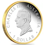 2026 1 oz Silver Australian Nugget 40th Ann. Proof Gilded Coin Perth Mint