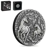 Default 2026 2 oz Antiqued Silver Lunar Horse Coin Australian Perth Mint