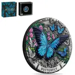 Default 2026 2 oz Butterfly Antiqued Colorized Silver Coin Perth Mint