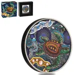 Default 2026 2 oz Turtle Yaunati Antiqued Colorized Silver Coin Perth Mint