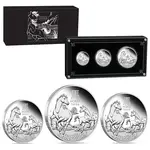 Default 2026 3.5 oz Proof Silver Lunar Horse 3-Coin Set Australian Perth Mint