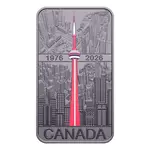 2026 Canada 1 oz CN Tower 50th Ann Silver Rectangular Coin Bar .9999 Fine