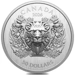 2026 Canada 68 Gram Heraldic Lion Silver Coin .9999 Fine