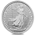Default 2026 Great Britain 1/10 oz Platinum Britannia Coin BU