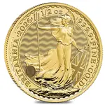 Default 2026 Great Britain 1/2 oz Gold Britannia Coin BU