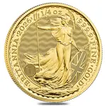 Default 2026 Great Britain 1/4 oz Gold Britannia Coin BU