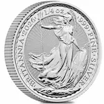Default 2026 Great Britain 1/4 oz Silver Britannia Coin BU
