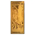 25 New Hampshire Goldback 1/40 oz 24K Gold Foil Aurum Note