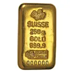 250 gram Gold Bar - PAMP Suisse (Cast, w/Assay)