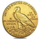 $5 Indian Gold Half Eagle Coin (Extra Fine)