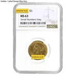 $5 Gold Half Eagle Liberty Head NGC MS 63 (Random Year)