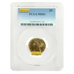 Default $5 Gold Half Eagle Liberty Head PCGS MS 61 (Random Year)