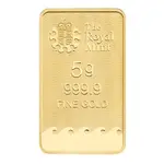 5 gram Britannia Gold Bar .9999 Fine (In Assay)