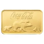 5 Gram Coca-Cola® Holiday Polar Bear PAMP Suisse Gold Bar (White Assay)
