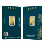 Default 5 gram Gold Bar PAMP Suisse Lady Fortuna 45th Ann (In Assay)
