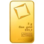 5 gram Gold Bar Valcambi Suisse .9999 Fine (In Assay)