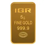 5 gram Istanbul Gold Refinery (IGR) Bar .9999 Fine (In Assay)