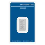 5 Gram Palladium Bar - Argor-Heraeus .9995 Fine (in Assay)