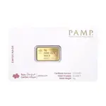 5 gram PAMP Suisse American Buffalo Gold Bar (In Assay)