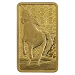 5 gram PAMP Suisse Arabian Horse Gold Bar (w/ Frame)
