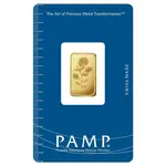 5 gram PAMP Suisse Rosa Gold Bar .9999 Fine (In Assay)