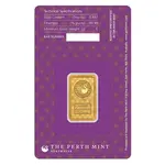 5 Gram Perth Mint Diwali Lakshmi Gold Bar .9999 Fine (in Assay)