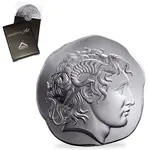 5 oz Argentia Herakles High Relief Silver Round .9999 Fine (Alexander the Great Style)
